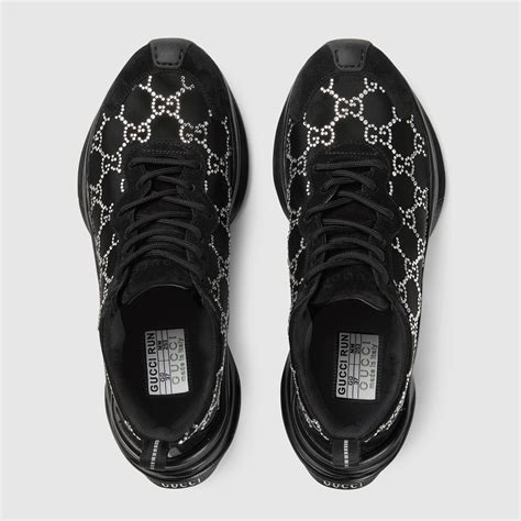 gucci sneakers with crystals|gucci crystal gg run sneakers.